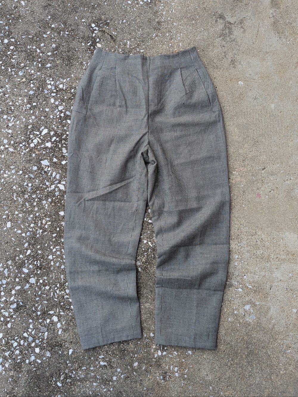 Studio 205 Houndstooth Wool Pleated Trousers